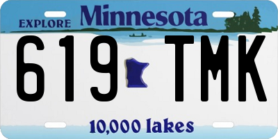 MN license plate 619TMK