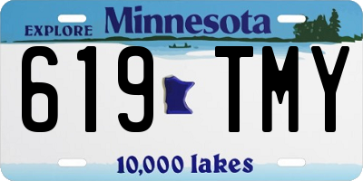 MN license plate 619TMY