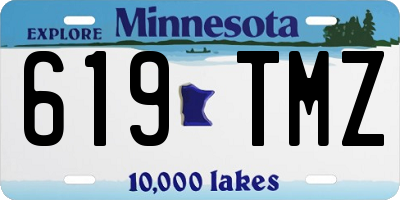 MN license plate 619TMZ