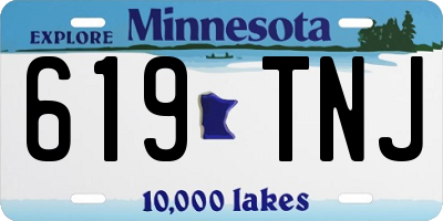 MN license plate 619TNJ
