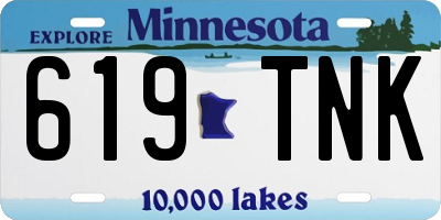 MN license plate 619TNK