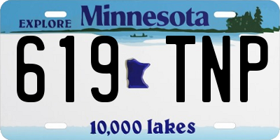 MN license plate 619TNP