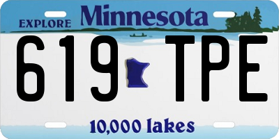 MN license plate 619TPE