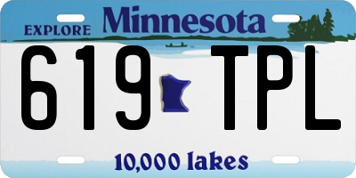 MN license plate 619TPL