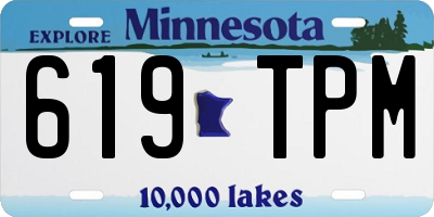 MN license plate 619TPM