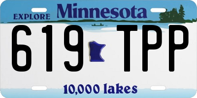 MN license plate 619TPP