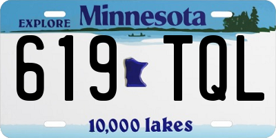 MN license plate 619TQL