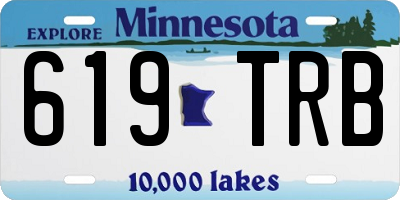 MN license plate 619TRB