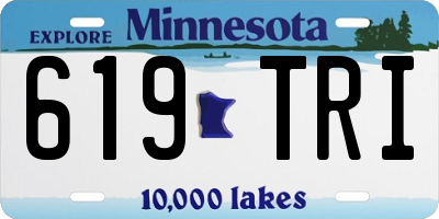 MN license plate 619TRI