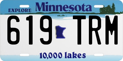 MN license plate 619TRM