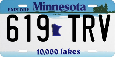MN license plate 619TRV