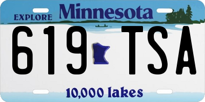 MN license plate 619TSA