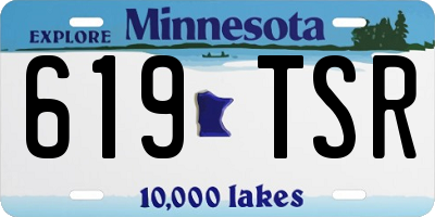 MN license plate 619TSR