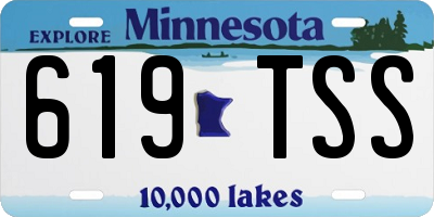 MN license plate 619TSS
