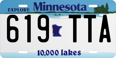 MN license plate 619TTA