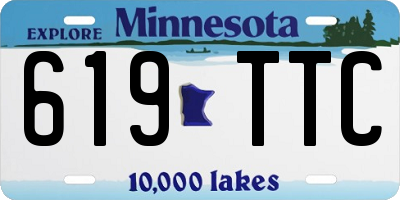 MN license plate 619TTC