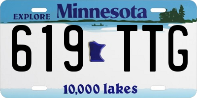MN license plate 619TTG