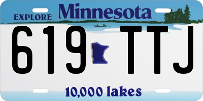 MN license plate 619TTJ