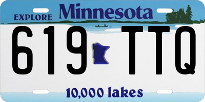 MN license plate 619TTQ