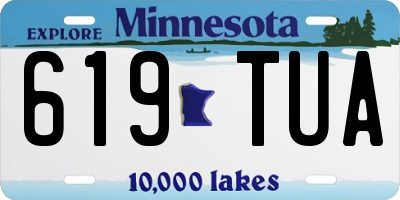 MN license plate 619TUA