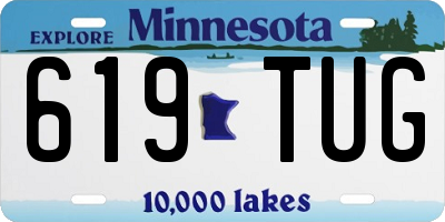 MN license plate 619TUG