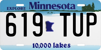 MN license plate 619TUP