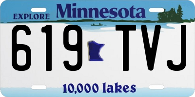 MN license plate 619TVJ