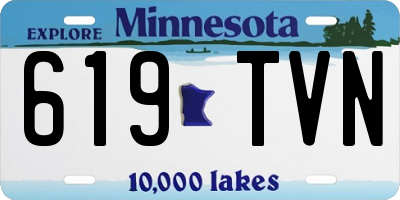 MN license plate 619TVN