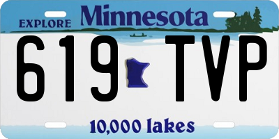 MN license plate 619TVP