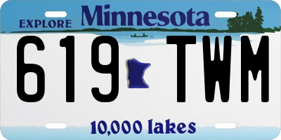 MN license plate 619TWM