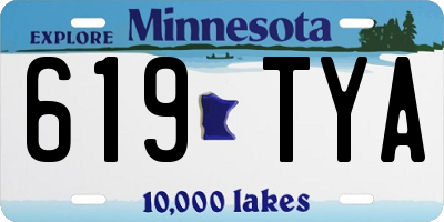 MN license plate 619TYA
