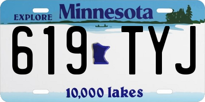 MN license plate 619TYJ