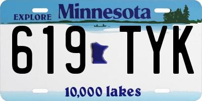 MN license plate 619TYK