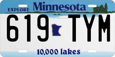 MN license plate 619TYM