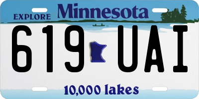 MN license plate 619UAI