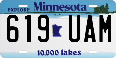 MN license plate 619UAM