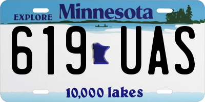 MN license plate 619UAS