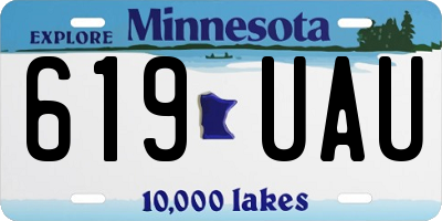 MN license plate 619UAU