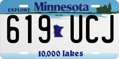 MN license plate 619UCJ