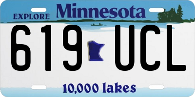 MN license plate 619UCL