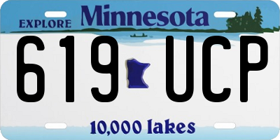 MN license plate 619UCP