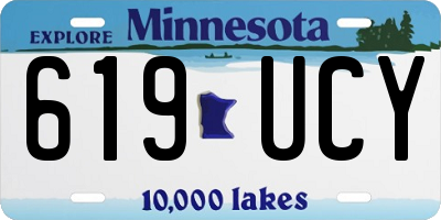 MN license plate 619UCY