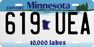MN license plate 619UEA