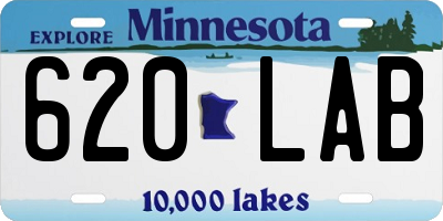 MN license plate 620LAB