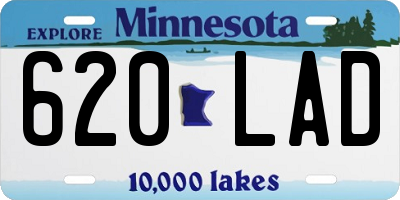 MN license plate 620LAD