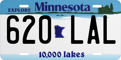 MN license plate 620LAL