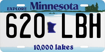 MN license plate 620LBH