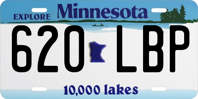 MN license plate 620LBP