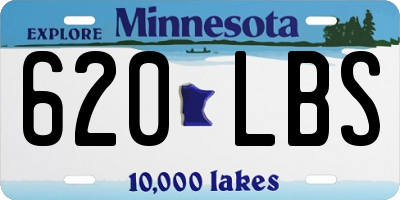 MN license plate 620LBS