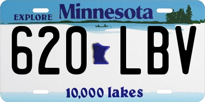 MN license plate 620LBV